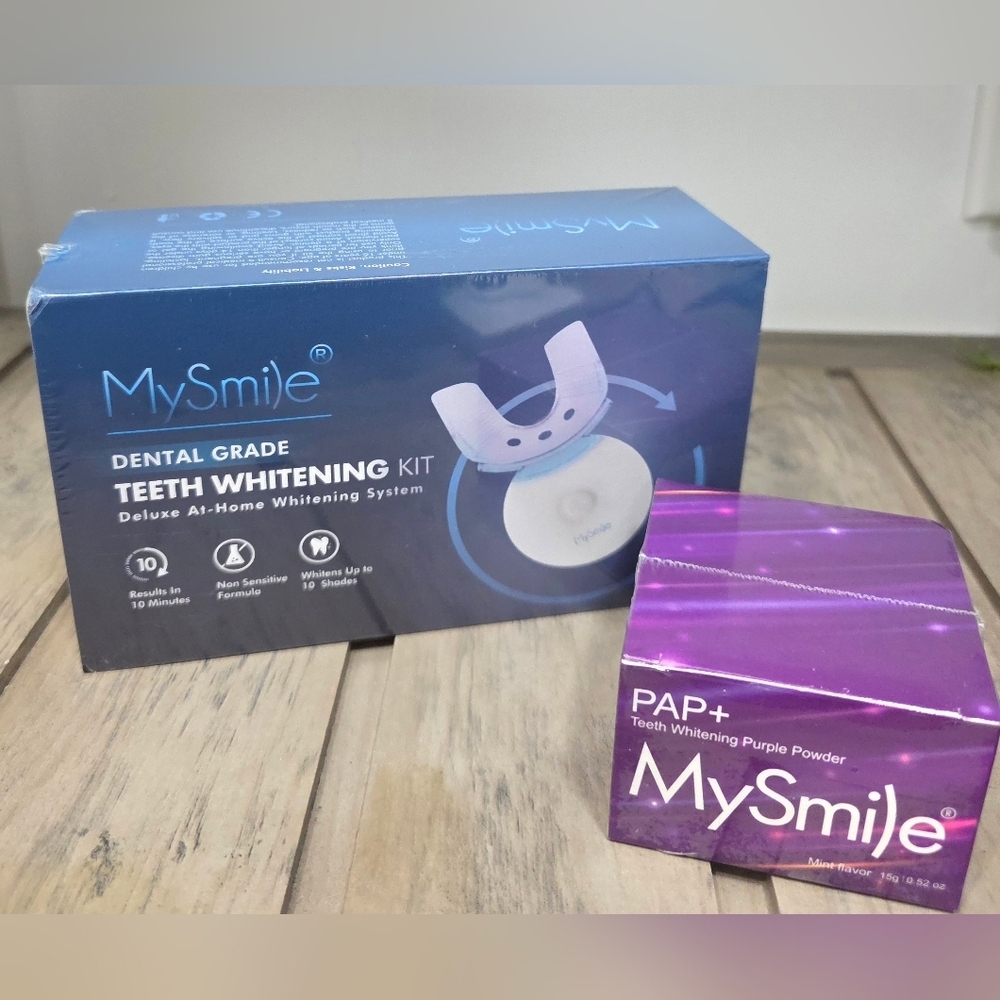 MySmile Teeth Whitening Kit with Teeth Whitening Purple Powder - New In Package